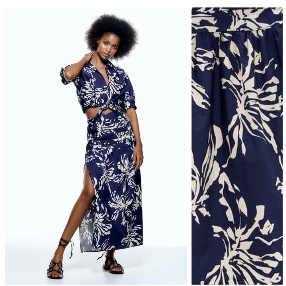 Zara midi top + skirt